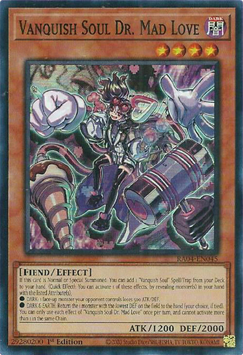 Vanquish Soul Dr. Mad Love [RA04-EN045] Super Rare | Gear Gaming Bentonville