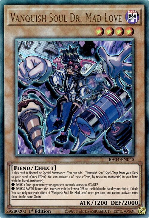 Vanquish Soul Dr. Mad Love [RA04-EN045] Prismatic Ultimate Rare | Gear Gaming Bentonville