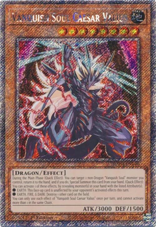 Vanquish Soul Caesar Valius [RA04-EN046] Platinum Secret Rare | Gear Gaming Bentonville