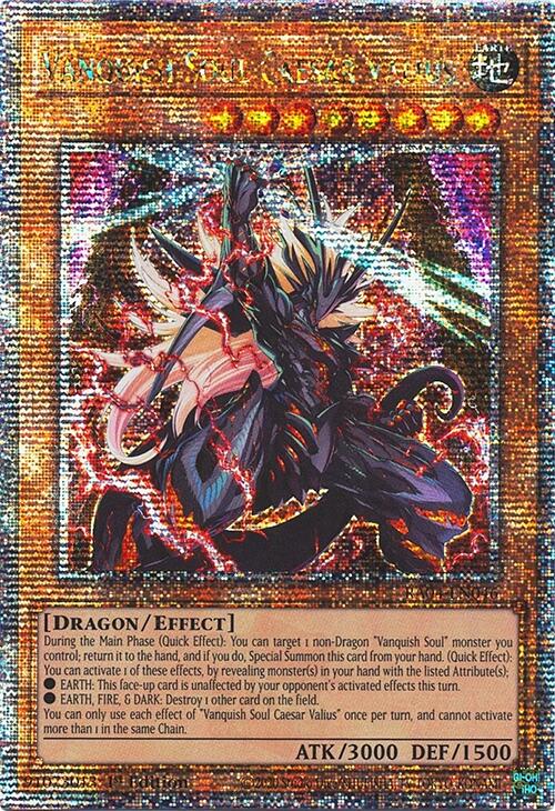Vanquish Soul Caesar Valius [RA04-EN046] Quarter Century Secret Rare | Gear Gaming Bentonville