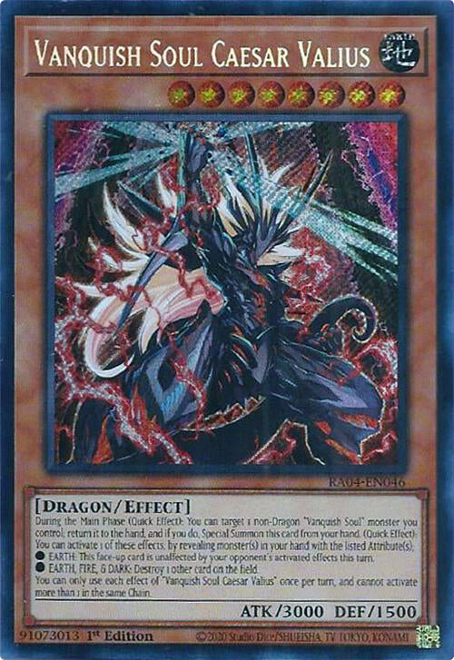 Vanquish Soul Caesar Valius [RA04-EN046] Secret Rare | Gear Gaming Bentonville