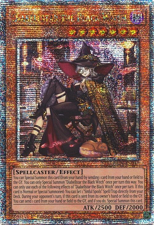 Diabellstar the Black Witch (New Art) [RA04-EN047] Quarter Century Secret Rare | Gear Gaming Bentonville