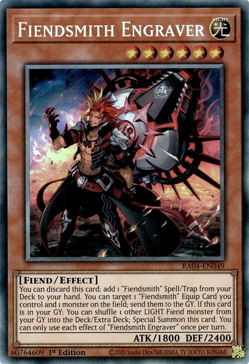 Fiendsmith Engraver [RA04-EN049] Prismatic Collector's Rare | Gear Gaming Bentonville