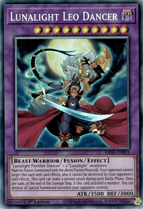 Lunalight Leo Dancer [RA04-EN053] Prismatic Collector's Rare | Gear Gaming Bentonville