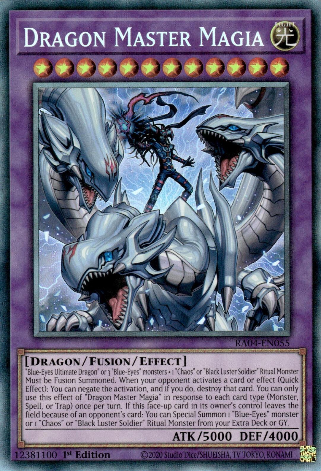 Dragon Master Magia [RA04-EN055] Prismatic Collector's Rare | Gear Gaming Bentonville