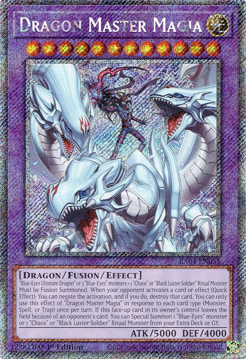 Dragon Master Magia [RA04-EN055] Platinum Secret Rare | Gear Gaming Bentonville