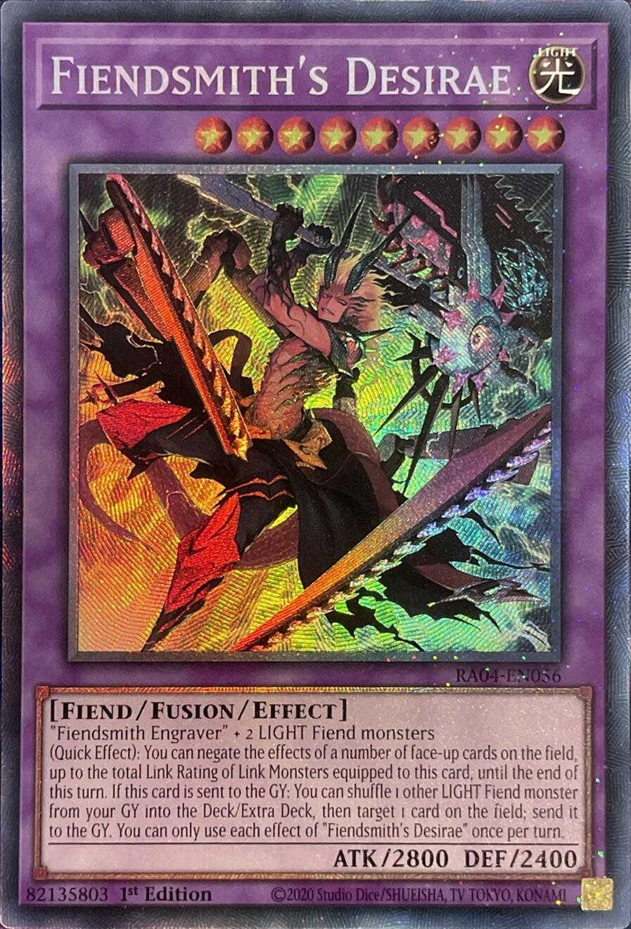 Fiendsmith's Desirae [RA04-EN056] Prismatic Collector's Rare | Gear Gaming Bentonville