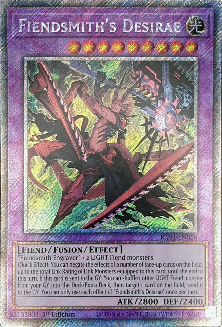 Fiendsmith's Desirae [RA04-EN056] Platinum Secret Rare | Gear Gaming Bentonville