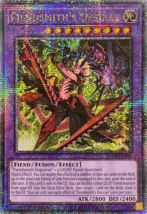 Fiendsmith's Desirae [RA04-EN056] Quarter Century Secret Rare | Gear Gaming Bentonville