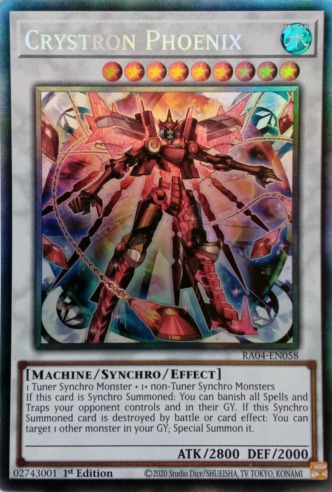 Crystron Phoenix [RA04-EN058] Prismatic Collector's Rare | Gear Gaming Bentonville