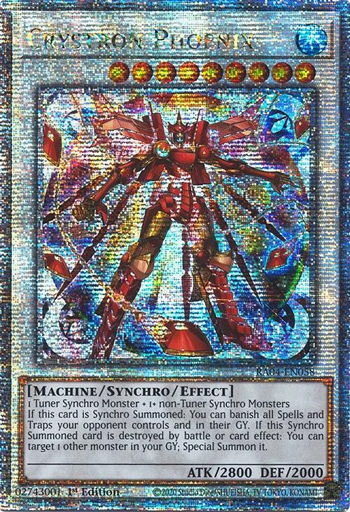 Crystron Phoenix [RA04-EN058] Quarter Century Secret Rare | Gear Gaming Bentonville