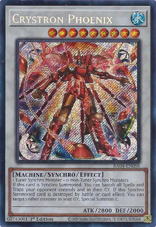 Crystron Phoenix [RA04-EN058] Secret Rare | Gear Gaming Bentonville