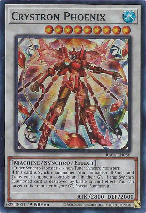 Crystron Phoenix [RA04-EN058] Super Rare | Gear Gaming Bentonville