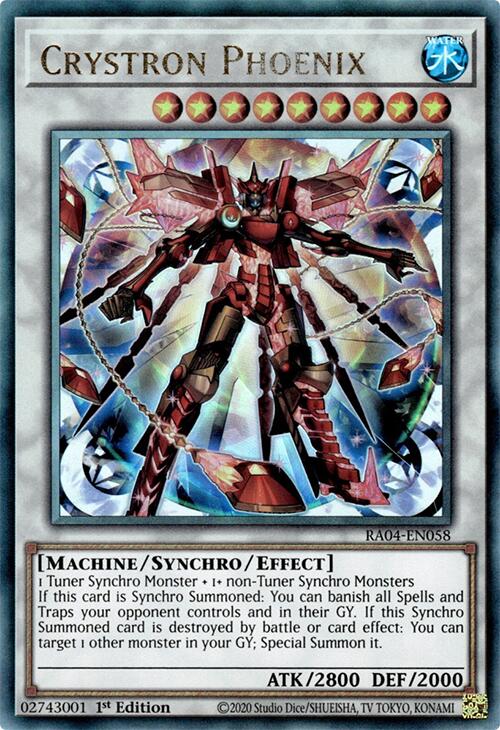 Crystron Phoenix [RA04-EN058] Prismatic Ultimate Rare | Gear Gaming Bentonville