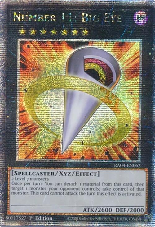 Number 11: Big Eye [RA04-EN062] Quarter Century Secret Rare | Gear Gaming Bentonville