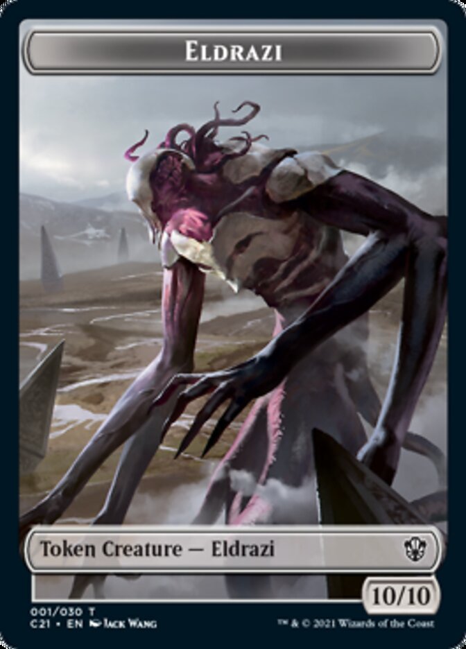 Eldrazi // Champion of Wits Double-Sided Token [Commander 2021 Tokens] | Gear Gaming Bentonville