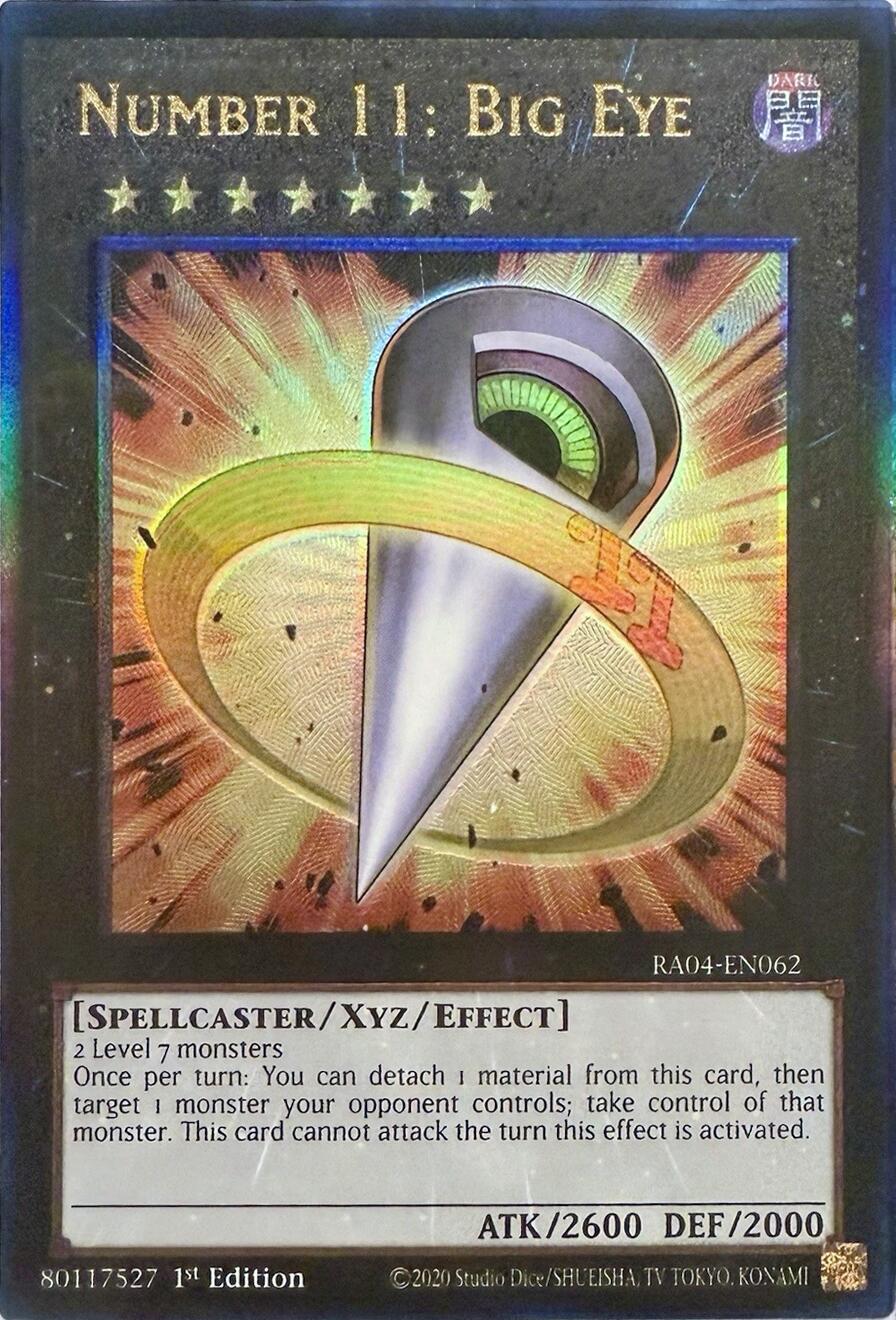 Number 11: Big Eye [RA04-EN062] Prismatic Ultimate Rare | Gear Gaming Bentonville