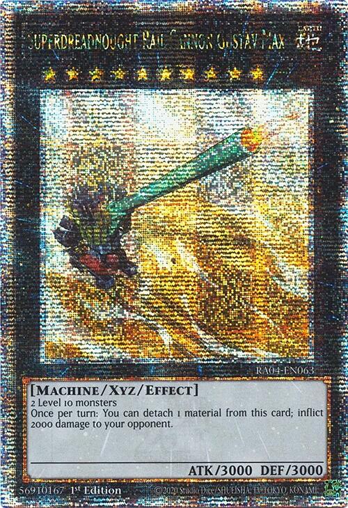 Superdreadnought Rail Cannon Gustav Max [RA04-EN063] Quarter Century Secret Rare | Gear Gaming Bentonville