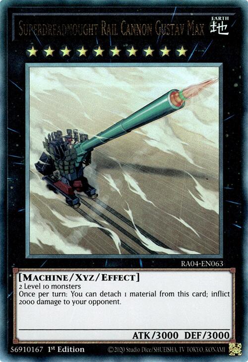 Superdreadnought Rail Cannon Gustav Max [RA04-EN063] Prismatic Ultimate Rare | Gear Gaming Bentonville