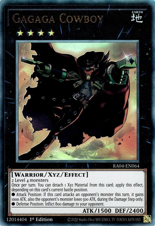 Gagaga Cowboy [RA04-EN064] Prismatic Ultimate Rare | Gear Gaming Bentonville