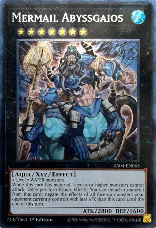 Mermail Abyssgaios [RA04-EN065] Prismatic Collector's Rare | Gear Gaming Bentonville