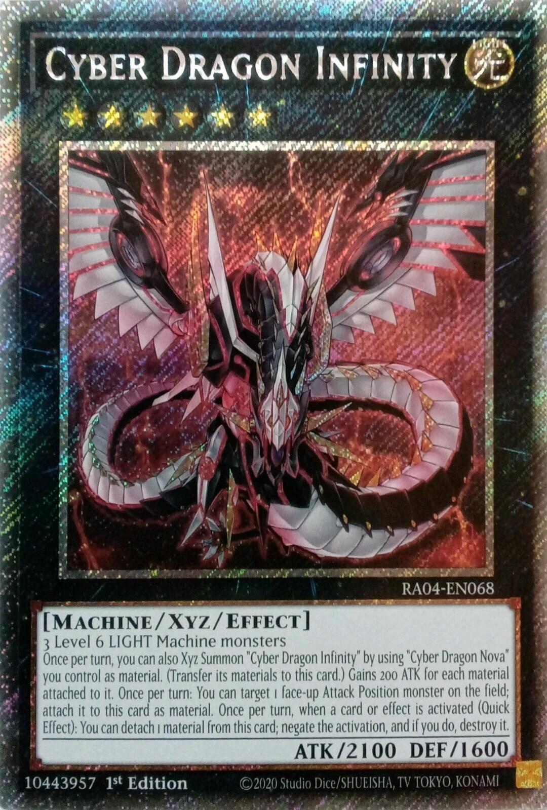 Cyber Dragon Infinity [RA04-EN068] Platinum Secret Rare | Gear Gaming Bentonville