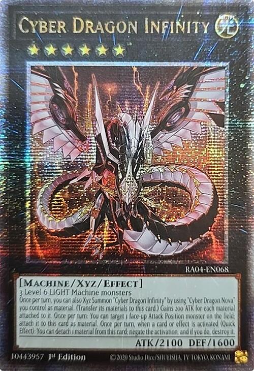 Cyber Dragon Infinity [RA04-EN068] Quarter Century Secret Rare | Gear Gaming Bentonville