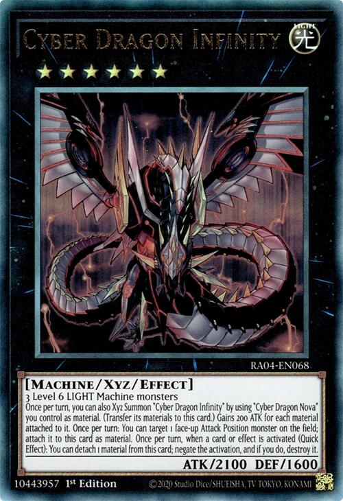 Cyber Dragon Infinity [RA04-EN068] Prismatic Ultimate Rare | Gear Gaming Bentonville