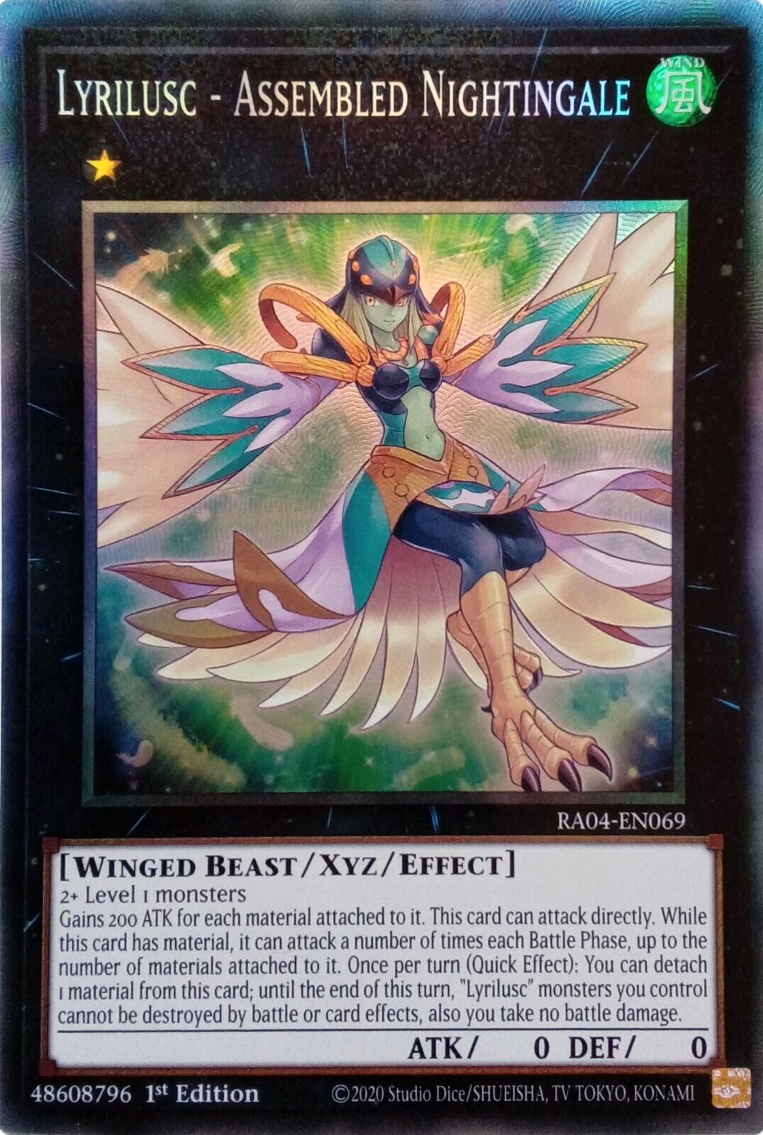 Lyrilusc - Assembled Nightingale [RA04-EN069] Prismatic Collector's Rare | Gear Gaming Bentonville