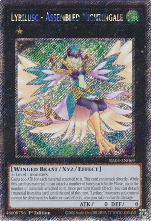 Lyrilusc - Assembled Nightingale [RA04-EN069] Platinum Secret Rare | Gear Gaming Bentonville
