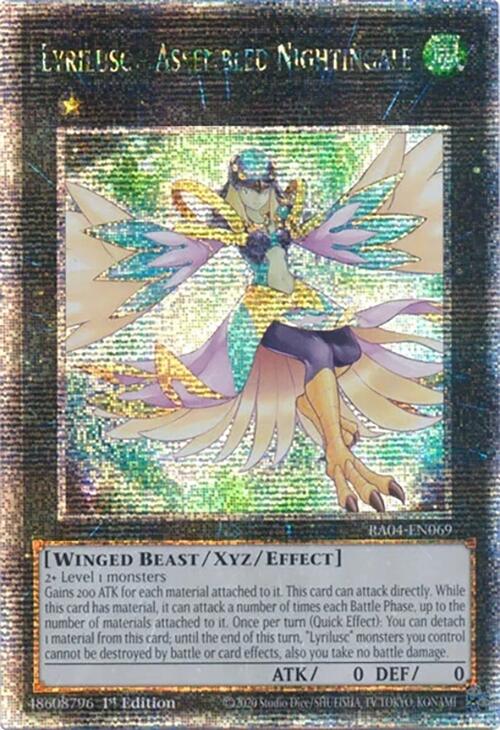 Lyrilusc - Assembled Nightingale [RA04-EN069] Quarter Century Secret Rare | Gear Gaming Bentonville
