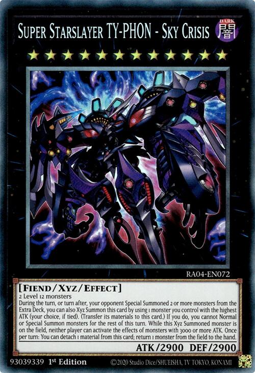 Super Starslayer TY-PHON - Sky Crisis [RA04-EN072] Prismatic Collector's Rare | Gear Gaming Bentonville