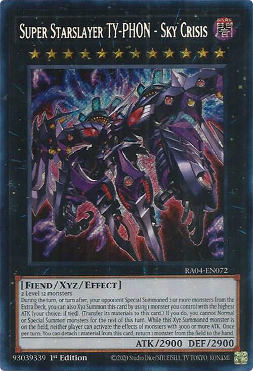 Super Starslayer TY-PHON - Sky Crisis [RA04-EN072] Secret Rare | Gear Gaming Bentonville