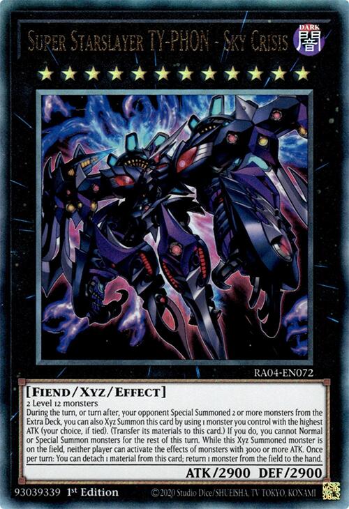 Super Starslayer TY-PHON - Sky Crisis [RA04-EN072] Prismatic Ultimate Rare | Gear Gaming Bentonville