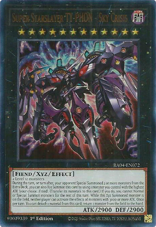 Super Starslayer TY-PHON - Sky Crisis [RA04-EN072] Ultra Rare | Gear Gaming Bentonville