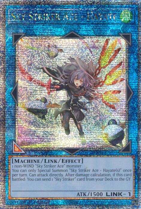 Sky Striker Ace - Hayate (New Art) [RA04-EN073] Quarter Century Secret Rare | Gear Gaming Bentonville