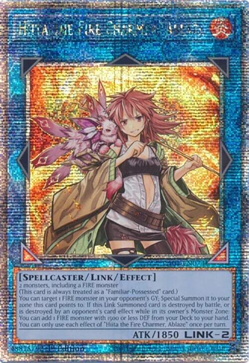 Hiita the Fire Charmer, Ablaze [RA04-EN074] Quarter Century Secret Rare | Gear Gaming Bentonville