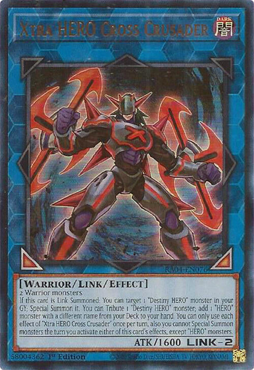Xtra HERO Cross Crusader [RA04-EN076] Ultra Rare | Gear Gaming Bentonville
