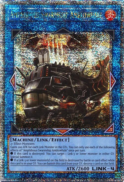 Amphibious Swarmship Amblowhale [RA04-EN077] Quarter Century Secret Rare | Gear Gaming Bentonville