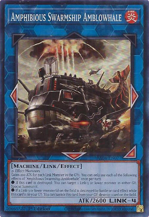 Amphibious Swarmship Amblowhale [RA04-EN077] Super Rare | Gear Gaming Bentonville
