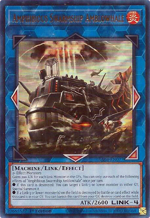 Amphibious Swarmship Amblowhale [RA04-EN077] Ultra Rare | Gear Gaming Bentonville
