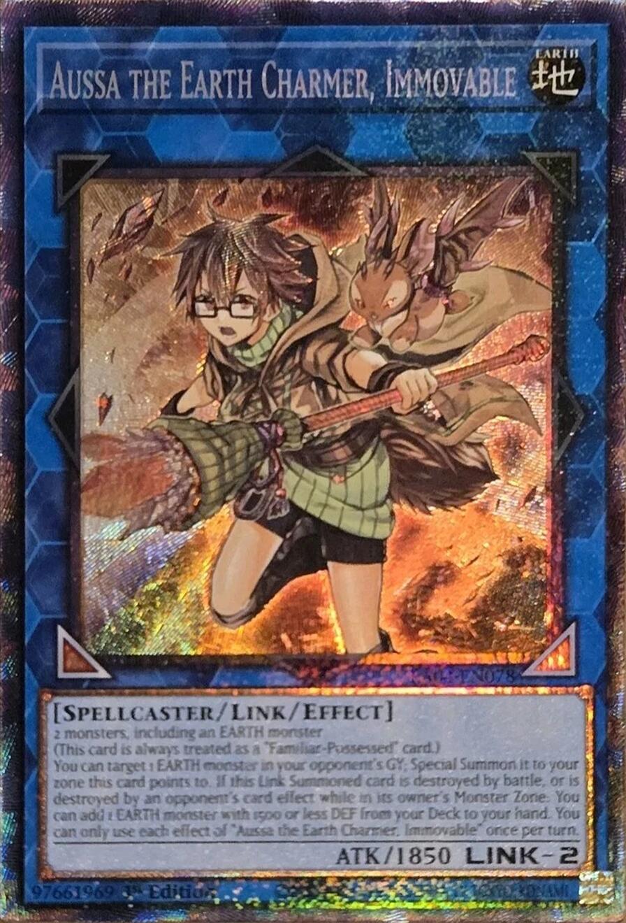 Aussa the Earth Charmer, Immovable [RA04-EN078] Prismatic Collector's Rare | Gear Gaming Bentonville
