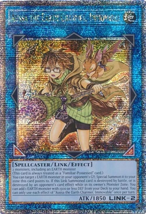 Aussa the Earth Charmer, Immovable [RA04-EN078] Quarter Century Secret Rare | Gear Gaming Bentonville