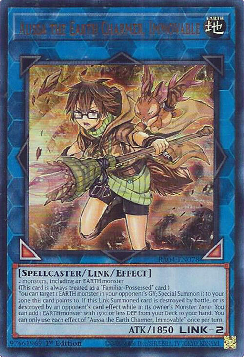 Aussa the Earth Charmer, Immovable [RA04-EN078] Ultra Rare | Gear Gaming Bentonville