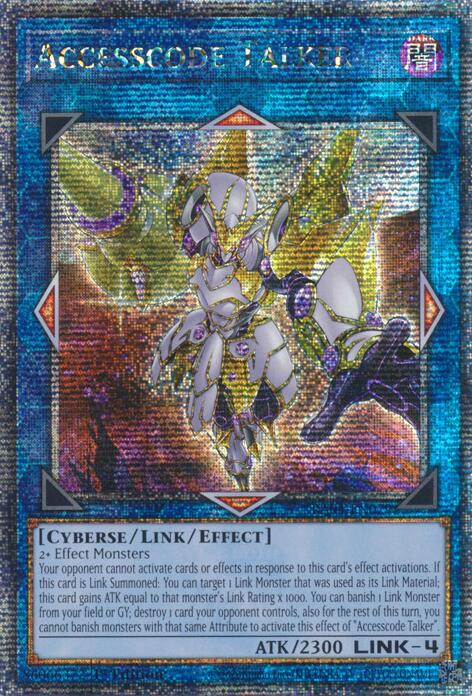 Accesscode Talker (New Art) [RA04-EN079] Quarter Century Secret Rare | Gear Gaming Bentonville