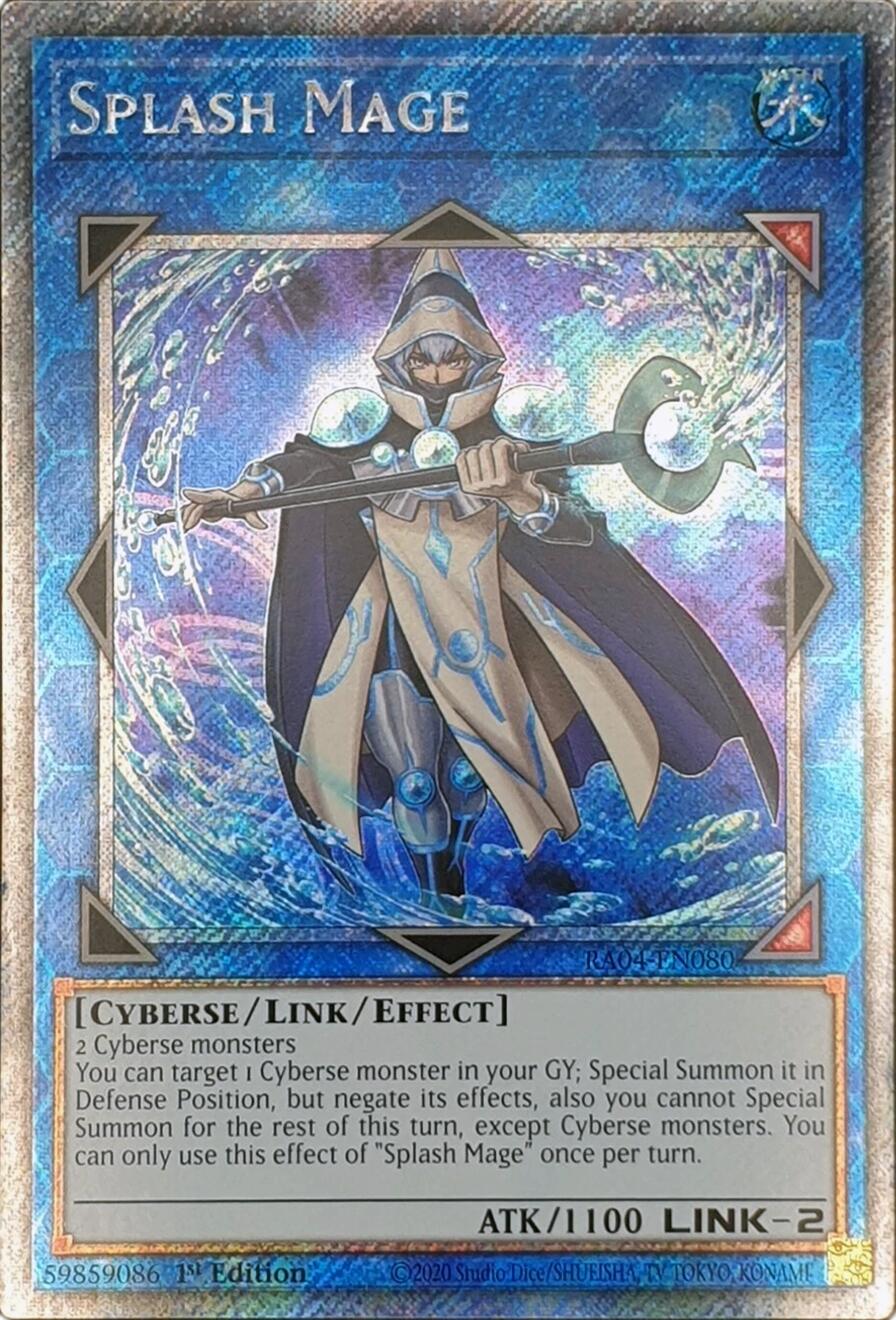 Splash Mage [RA04-EN080] Platinum Secret Rare | Gear Gaming Bentonville