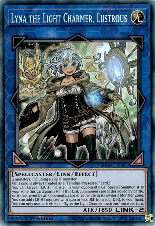 Lyna the Light Charmer, Lustrous [RA04-EN081] Prismatic Collector's Rare | Gear Gaming Bentonville
