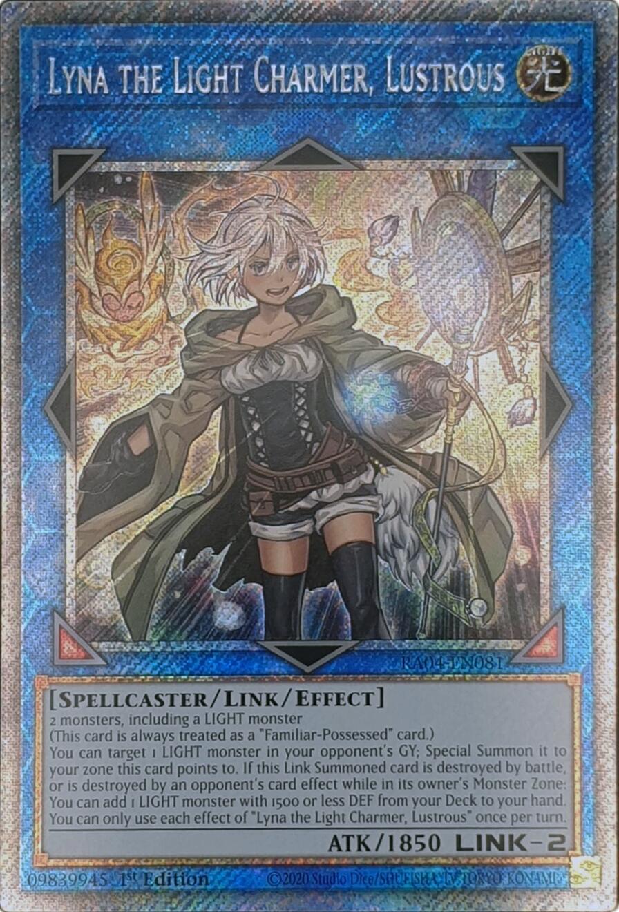 Lyna the Light Charmer, Lustrous [RA04-EN081] Platinum Secret Rare | Gear Gaming Bentonville