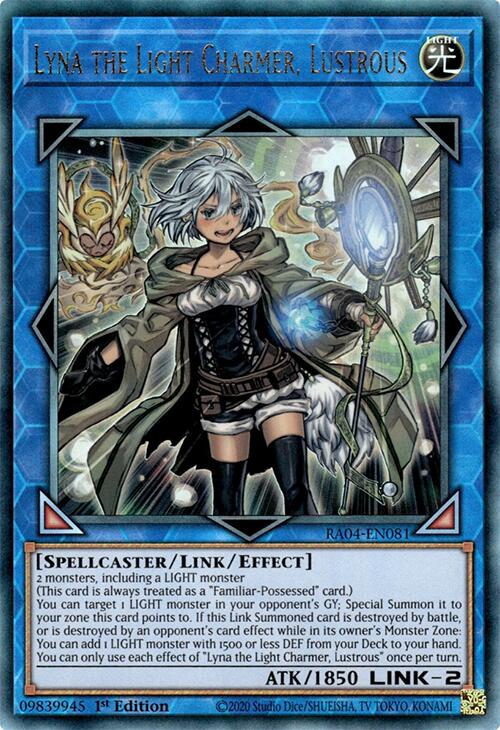 Lyna the Light Charmer, Lustrous [RA04-EN081] Prismatic Ultimate Rare | Gear Gaming Bentonville