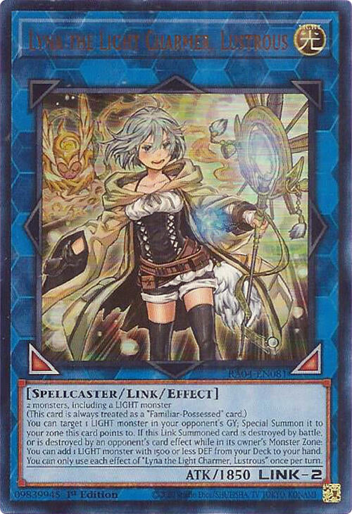 Lyna the Light Charmer, Lustrous [RA04-EN081] Ultra Rare | Gear Gaming Bentonville
